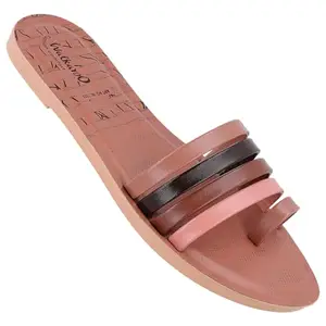 WALKAROO WL7505 Womens Fashion Sandals for Casual Wear and Regular use - Blush