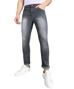 Urbano Fashion Men's Grey Slim Fit Jeans Stretchable (eps-grey-28-fba)