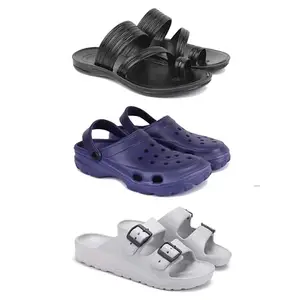 DRACKFOOT Men's Sandals | Lightweight Wear| Stylish & Easy to Wear For Men'S GR-SAN-(COMBO-3)-3152-3121-3114-8