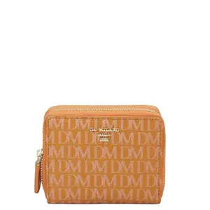 Da Milano Mini Leather Women Wallet - Orange (10036G)