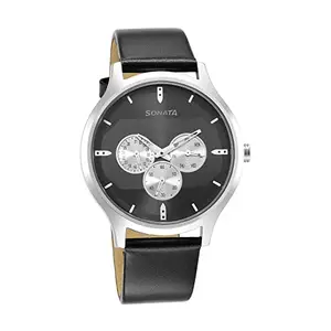 Sonata Force Analog Black Dial Men's Watch-7140SL04