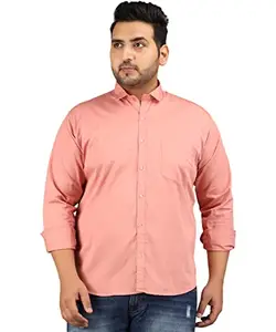 STUDIO NEXX Men's Cotton Casual Shirt (Venus) Peach