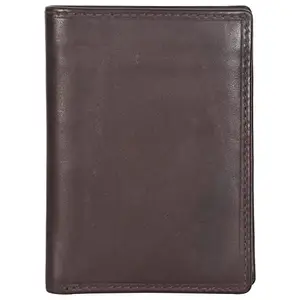 LMN Genuine Leather Brown Note case for Men 53762 (3 Credit Card Slots)