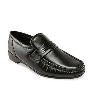 Regal Black Mens Formal Leather Slip Ons