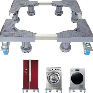 KRLZ Adjustable Mini Fridge Stand, Multifunctional Base with Brake, Suitable for Washing Machine, Dryer and Small Refrigerators for Home and Office