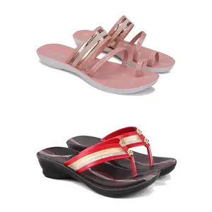 Women's Comfortable Sandal,Casual Lightweight Sandal for Everyday Wear | (Combo 2)-1944-1958-7