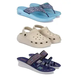 Women's Comfortable Sandal,Casual Lightweight Sandal for Everyday Wear | (COMBO-3)-1888-OO1-1947-5-EURO-36