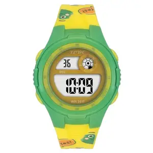 TMX Kids Yellow Digital Round Resin Dial Watch- TMESK2901T