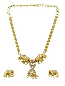 Griiham Sayara Collection CZ Exclusive design Necklace Set For Women And Girls
