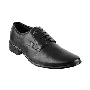 Metro Mens Leather Black Lace-up Shoes (Size (7 UK (41 EU))