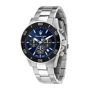 Maserati Lifestyle Chronograph Date Small Seconds Analog Dial Color Blue Watches for Men - R8873600009