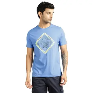 Royal Enfield Cruising Getaway T-Shirt (Size: S)-TSA240018-BLUE