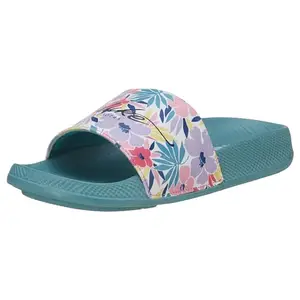 Duke Women's XFW0347 Teal Slipper-7 Kids UK (XFW0347-Teal)