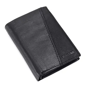 KAISAR Elite Noir : Refined Vertical Men's Leather Wallet