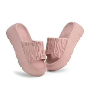 Women Summer Flip Flop Slippers Casual Pillow EVA Anti-Slip Sole Waterproof & Everyday Flip Flops Chappal for Ladies Flexible and Durable Cushion Footbed for Women & Girls (Pink,4uk)