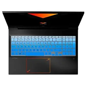 VNJ ACCESSORIES VNJ Silicone Skin Keyboard Protector Cover Compatible for HP Victus 15.6 inch FHD Gaming Laptop (Model-2022) 15-FA and 15-FB Series - GR.Blue