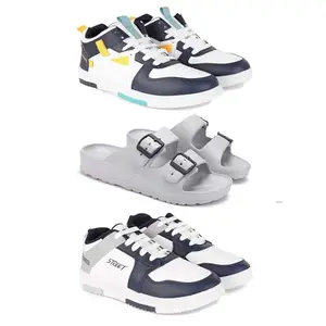 DRACKFOOT Men's Sports Shoes | Lightweight Stylish & Easy to Wear for Men'sGRT-(3-Combo)-1074-3114-1075-10 Multicolor