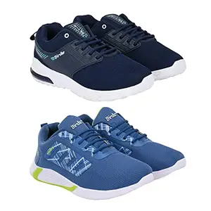 Birde Premium Mesh Sports Shoes for Men Combo Pack of 2 Multicolor