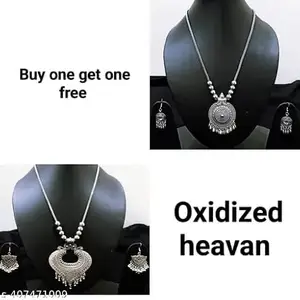 O S O Sdised Round Chain Pendant Long Necklace For Girls and women's Design_19