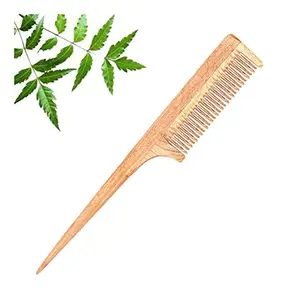 Bode Kacchi Neem Comb, Wooden Comb | Hair Growth, Hairfall, Dandruff Control | Hair Straightening, Frizz Control | Comb for Men, Women (T-11)