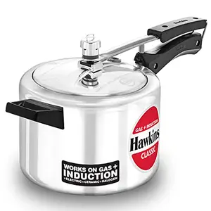 Hawkins Aluminium 4 Litre Classic Pressure Cooker, Induction Inner Lid Cooker, Pan Cooker, Best Cooker, Silver (Icl40), 4 Liter price in India.