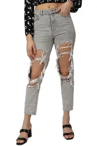 American Eagle Women's Regular Jeans (WEE0434082036_Grey