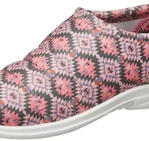 Bata Womens New Printed Softy Pink Walking Shoe - 5 UK (5895394)