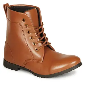 Commander Shoes Latest Formal Ankle Boots Girls and Women (840 Tan 7 UK)