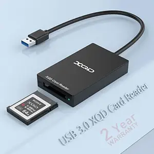 Rocketek Rocketek Upgraded Version XQD Memory Card Reader for Sony G/M Series USB Mark XQD Card, Lexar 2933x/1400x USB Mark XQD Card for Windows/Mac OS. USB 3.0