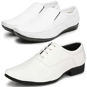 Trendy Formal Shoes/Party Shoes/ 2 Shoes Combo with Free 2 Belt for Men and Boys (BAZAAR10406_PV-LNG-1006) Multicolor