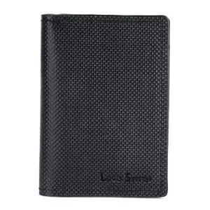 LOUIS STITCH Mens Spanish Leather Black Bifold Wallet Purse for Men with 4 Card Slots, 1 Additional Card Holder, RFID Protected Slim Purse (LSWL-07-CHDTJB)