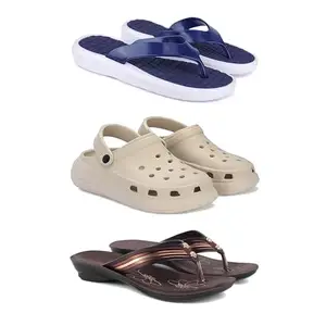 Women's Comfortable Sandal,Casual Lightweight Sandal for Everyday Wear | BT-(3-COMBO)-1859-OO1-1955-5-EURO-36