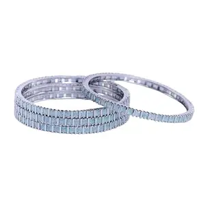 OPAL TOUCH Ruby Red Romance Bangles Set (Pack of 4)