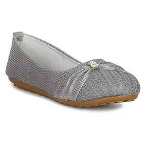 commander shoes Latest Casual mesh Bellies for Girls and Women (38, Grey, 1001)