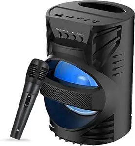 JOKIN lueBluetooth Speaker Karaoke Machine Speaker Thunder Power Karaoke Mic System Speaker