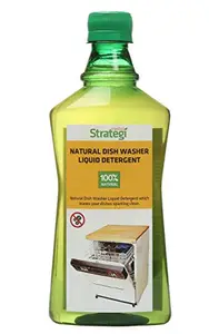 Herbal Strategi – Dish Washer Machine Liquid Detergent |Completely Herbal | Removes Stains & Grease | For Household & Commercial Dishwashing Equipment | Made with plant extracts and aromatic oils| Eco-friendly & Biodegradable | Skin-Safe, Baby-Safe & Pet-Friendly | 500mL