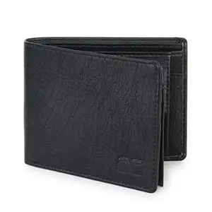 Dezire Crafts Men's Tan Artificial Leather Wallet Regular Size (6 Card Slots,Black)