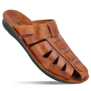 WALKAROO WG5309 Mens Covering Sandals Dailywear and Regular use For Indoor & Outdoor - Tan