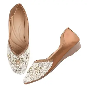 SilverArrow Women's Glamour Bellies Sandal Brown 3 UK