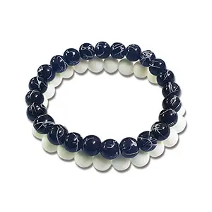 The Bling Stores Black and White Pearl Beads Bracelets for Couples and Friends | Strong Relationship | Deep Connections | Unconditional Love.