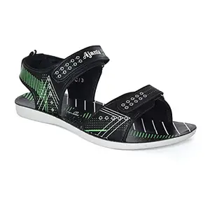 AJANTA Men Black Sports Sandal PU3086