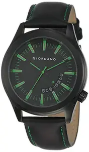 Giordano Black Dial Analog Men's Watch - 1671-01