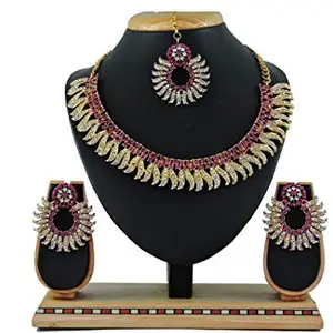 Shashwani Women's Alloy Necklace set (Rani)-PID26148