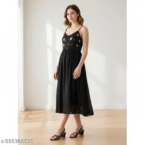 Womens Girls Stylish Black Casual Heels Sandal Comfortable Modern Fashion Footwear Trendy Party Elegant Versatile Collection Ethnic Western Step Confidence (Multicolor,3 UK)