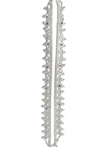 fancy anklet with colorful painted design.