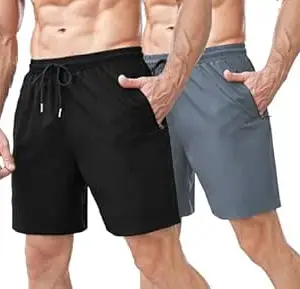 TAGDO® Men's Solid Colour Shorts | Shorts for Men | Gym Shorts (2051)