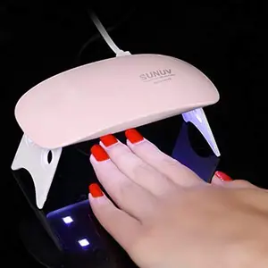 GION Mini UV LED Nail Lamp, Portable Gel Light Mouse Shape Pocket Size Nail Dryer with USB Cable for All Gel Polish (1Pcs)