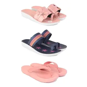 Women's Comfortable Sandal,Casual Lightweight Sandal for Everyday Wear | CL-(COMBO-3)-1988-1991-1979-5-EURO-36