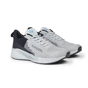 JQR Shoes for Men, Sports Shoes for Men, Running Shoes for Men, Men Shoes, Sports Shoes, Walking Shoes for Men, Sport Shoes for Men, Gym Shoes for Men(Wind-L.Gry-Navy-6)