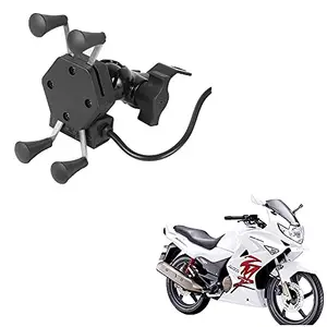 Auto Pearl -Waterproof Motorcycle Bikes Bicycle Handlebar Mount Holder Case(Upto 5.5 inches) for Cell Phone -MotoCorp Karizma ZMR